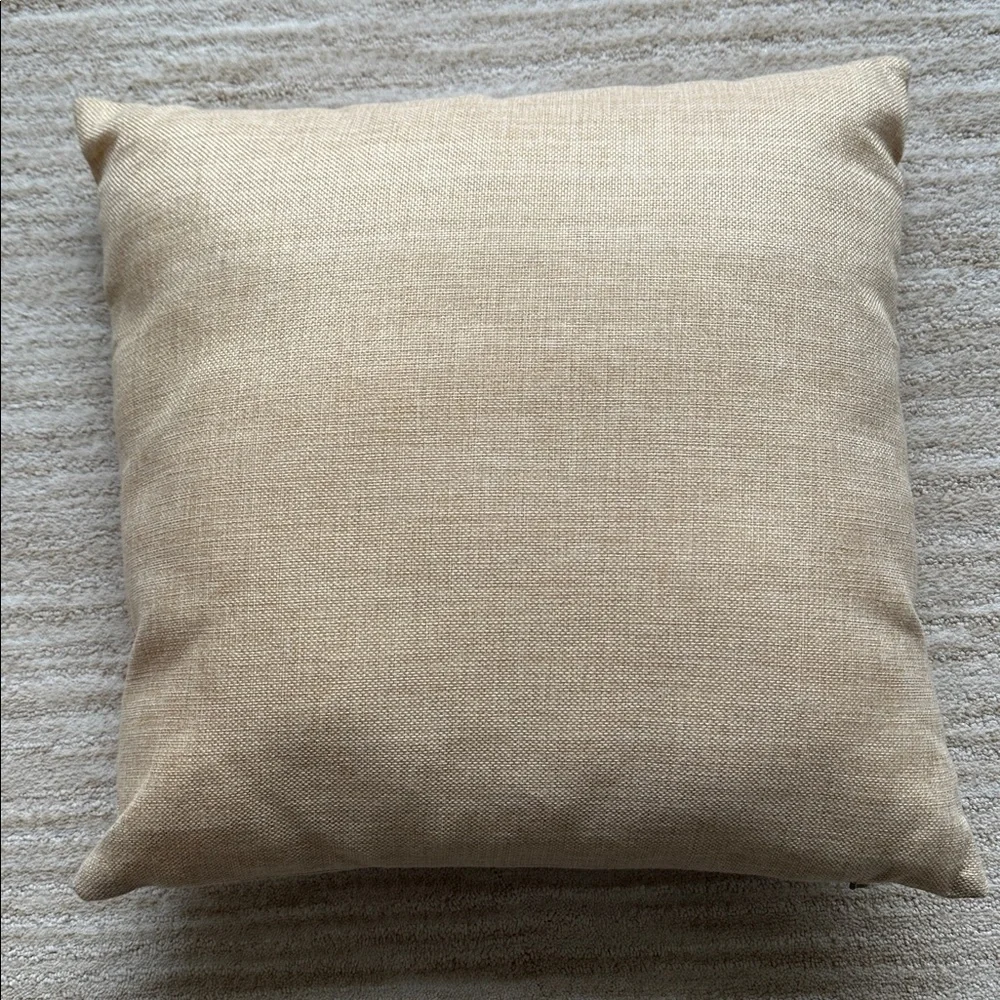 EUC Darice “all is merry and bright” Holiday Pillow Cover and Pillow Form 17”